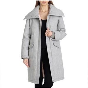 Avec Les Filles Light Gray Puffer Coat